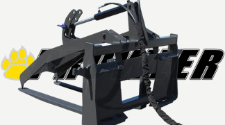 Pallet Fork Grapple Rear View