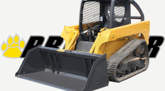 Track Loader with Snow Litter Bucket