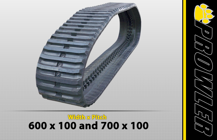 600x100 Rubber Track Tread Style