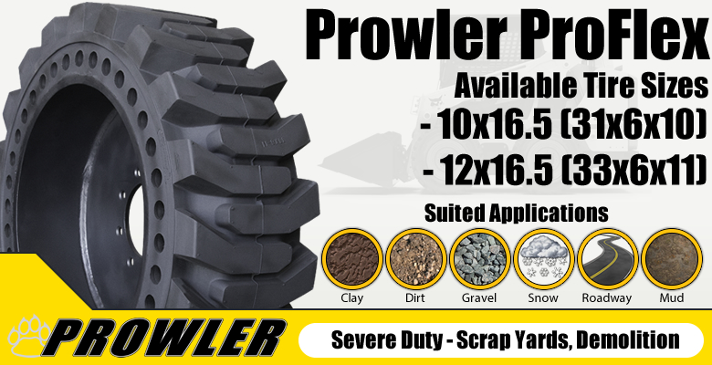 Prowler ProFlex Solid Skid Steer Tires