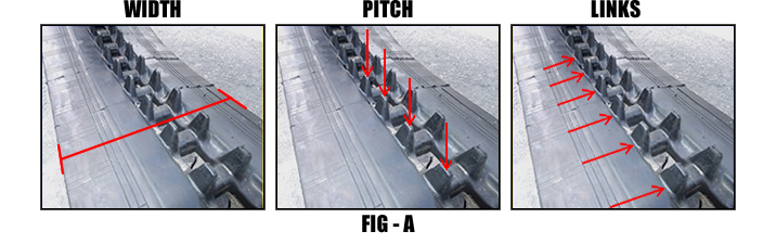 Rubber Tracks Width Pitch And Links Picture