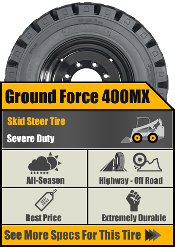 Ground Force 400 MX Skid Steer Tire Options
