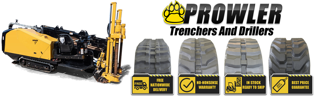 Trencher and Driller Rubber Tracks