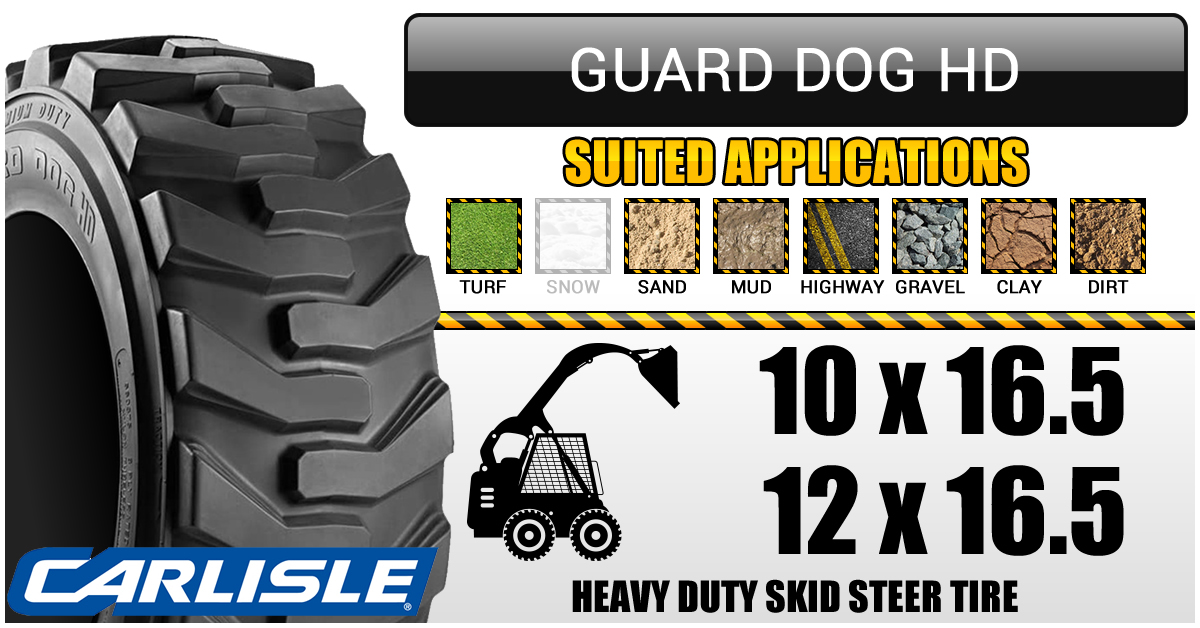 Carlisle Guard Dog HD Skid Steer Tires